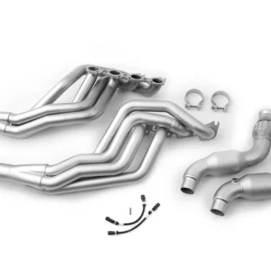 2024-2025 Mustang 5.0L LTH Equal Length Long Tube | 1-7/8" Primary, Headers and Connector Pipes, Factory Bolt In / 18 Gauge, 304 Stainless Steel, Titan™ Finish, HIGH FLOW METALLIC CAT FDLH00061T