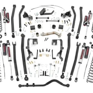 4in Jeep Long Arm Suspension Lift Kit w/ Vertex Adjustable Reservoir Shocks (12-18 Wrangler JK | 4-door) 78650