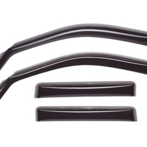 WeatherTech 19-23 GMC/Chevrolet Sierra / Silverado 1500 CC FR&RR Side Window Deflectors - Dark Tint