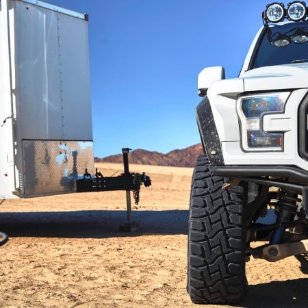 Full-Race F-150 Towing with transmission cooler upgrade