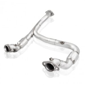 2015-2020 F-150 3.5L Downpipe Stainless Works 3in High-Flow Cats Y-Pipe Factory Connection FT16ECODPCAT