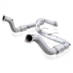 2017-2020 F-150 Raptor 3.5L Stainless Works 3in Downpipe High-Flow Cats Factory Connection FTR17DPCAT