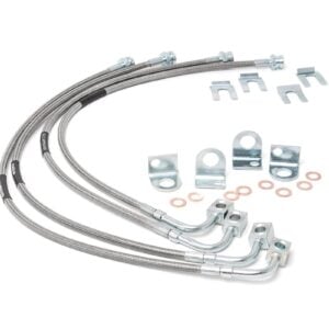 Brake Lines | Stainless | FR & RR | 4-6 Inch Lift | Jeep Wrangler JK/Wrangler Unlimited (07-18)
