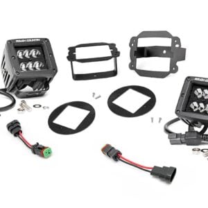 Jeep 2-inch Cree LED Fog Light Kit (Black Series | 07-09 JK Wrangler) 70623