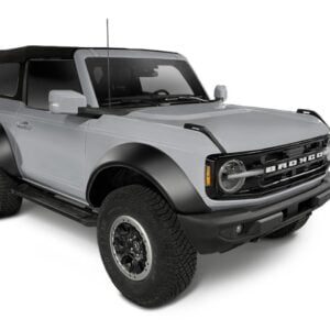Bushwacker 21-22 Ford Bronco (2 Door) Extend-A-Fender Style Fender Flares - 4pc Smooth