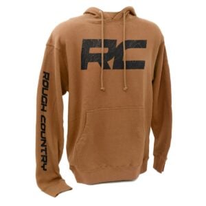 Rough Country Hoodie | RC Topographical Sleeve | Saddle | MD