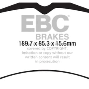 EBC 15+ Ford Mustang 5.0 Performance Pkg Redstuff Front Brake Pads
