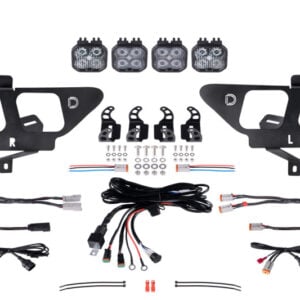 Diode Dynamics 21-22 Ford F-150 SS3 LED Fog Pocket Kit - White Pro