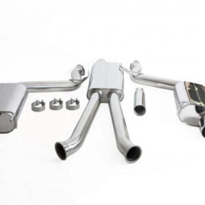 Full-Race 2015+ Mustang EcoBoost 3" Dual Exhaust System (Three Mufflers)