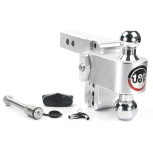 Weigh Safe 180 Hitch 4in Drop Hitch & 2in Shank (10K/12.5K GTWR) w/WS05 - Aluminum