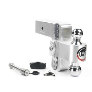 Weigh Safe 180 Hitch 6in Drop Hitch & 3in Shank (10K/21K GTWR) w/WS05 - Aluminum