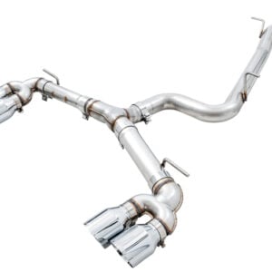 AWE Tuning Mk7 Golf R Track Edition Exhaust w/Chrome Silver Tips 102mm