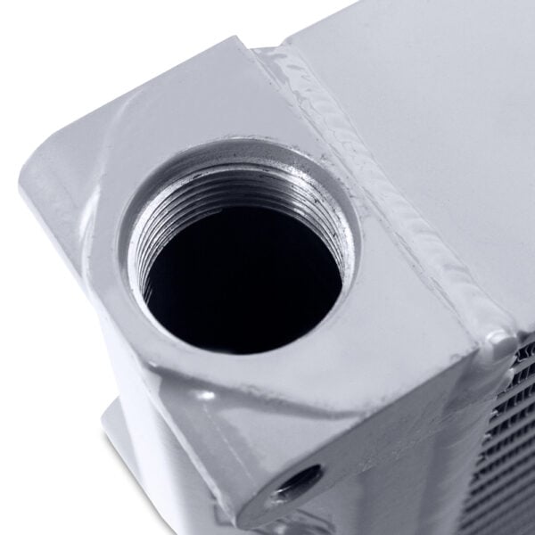 Mishimoto Heavy-Duty Oil Cooler - 17in. Opposite-Side Outlets - Silver Mishimoto Heavy-Duty Oil Cooler - 17in. Opposite-Side Outlets - Silver