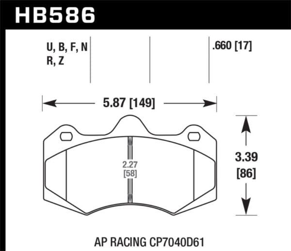 Hawk 2014 McClaren MP4-12C (Spider) DTC-60 Rear Race Brake Pads Hawk 2014 McClaren MP4-12C (Spider) DTC-60 Rear Race Brake Pads