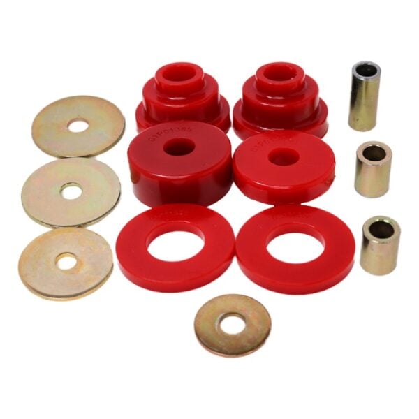 Energy Suspension 05-15 Toyota Tacoma w/ 6 Lug Rear Differential Bushing Set - Red Energy Suspension 05-15 Toyota Tacoma w/ 6 Lug Rear Differential Bushing Set - Red
