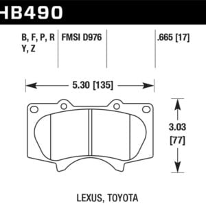 Hawk 03-16 Toyota 4Runner HP Plus Front Brake Pads