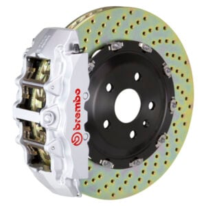Brembo 00-02 Expedition 2WD Front GT BBK 8 Piston Cast 380x34 2pc Rotor Drilled-Silver