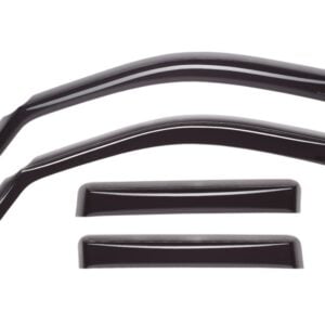WeatherTech 04-08 Ford F150 Super Cab Front & Rear Side Window Deflectors - Dark Smoke