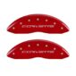 MGP 4 Caliper Covers Engraved Front & Rear C6/Corvette Red finish silver ch