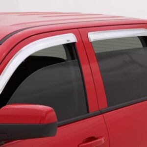 AVS 09-17 Chevy Traverse Ventvisor Outside Mount Front & Rear Window Deflectors 4pc - Chrome (Part Number: avs684161)