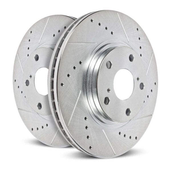 Power Stop 22-24 Ford Maverick Rear Drilled & Slotted Rotor (Pair) Power Stop 22-24 Ford Maverick Rear Drilled & Slotted Rotor (Pair)