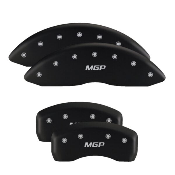 MGP Front set 2 Caliper Covers Engraved Front MGP Red finish silver ch MGP Front set 2 Caliper Covers Engraved Front MGP Red finish silver ch