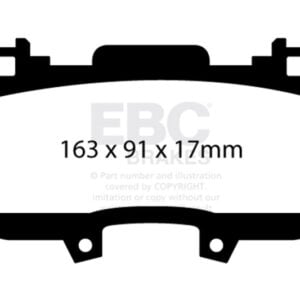EBC 2015+ Ford Mustang 5.0L Bluestuff Front Brake Pads