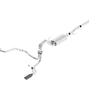 Borla 15-17 F-150 2.7, 3.5L V6 EcoBoost & 5.0L V8 Black Chrome Cat-Back Touring Exhaust 140614BC