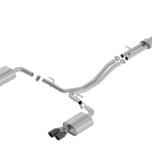 Borla 18-19 Ford Explorer Sport 3.5L 2.5in 2.25in Diameter S-Type Exhaust Black Chrome 3.5in Tip 140765BC