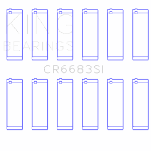King Engine Bearings ChevrolET 262 (Od+.002in) (Size +0.50mm) Connecting Rod Bearing Set