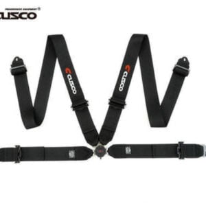 Cusco Universal 4 Point 3in Shoulder 3in Lap w/ Eyebolts (7/16-20UNF Thread) Racing Harness - Black