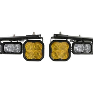 Diode Dynamics 21-Up Ford Bronco Stage Series Fog Pocket Kit - Yellow Max
