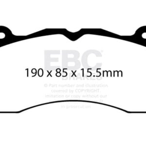 EBC 2015+ Ford Mustang (6Th Gen) 2.3L Turbo (GT Package) Bluestuff Front Brake Pads