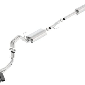 Borla 15-17 Ford F-150 2.7/3.5L V6 / 5.0 V8 2/4WD Black Chrome Angle-Cut Side Exit Catback Exhaust 140617BC