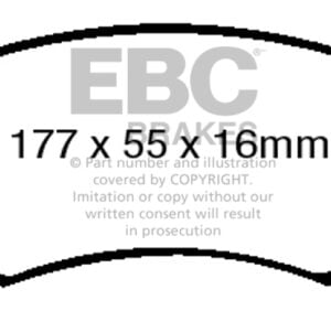 EBC 92-03 Am General H1 Greenstuff Front Brake Pads