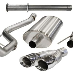 3.0 Inch Cat-Back Xtreme Single Side Exit Exhaust 4.0 Inch Polished Tips 11-14 Ford F150 Raptor 6.2L V8 133.0 Inch Wheelbase Stainless Steel