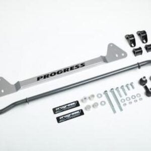 Progress Tech 92-95 Honda Civic Rear Sway Bar (22mm - Adjustable) Incl Bar Brace and Adj End Links