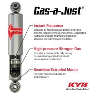 KYB 18-23 Jeep Wrangler Gas-A-Just Monotube Shock - Rear