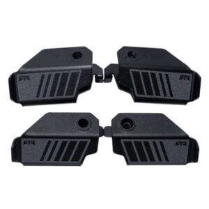 RTR Foot Rest Pegs Satin Black Powder-Coated Front/Rear Set 4-Door Bronco 2021-2026