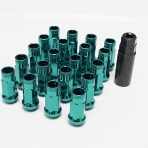 Wheel Mate 12x1.50 48mm Muteki SR48 Green Blue Open End Lug Nuts