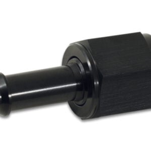 Vibrant Female -20AN to 1/2in Hose Barb Straight Aluminum Adapter Fitting - Black Anodized