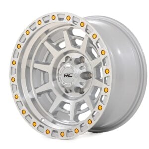 Rough Country 85 Series Wheel | Simulated Beadlock | Full Machine | 17x9 | 6x5.5 | -12mm