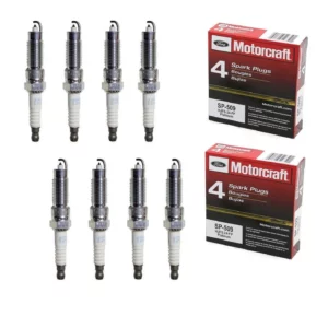 Ford Motorcraft Double Platinum Spark Plugs for 4.6L, 5.4L, 6.8L Applications (Sets of 8, 10) SP-509 HJFS-24FP