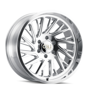 Cali Off-Road 9114 Purge 24x14 / 8x180 BP / -76mm Offset / 124.1mm Hub Polished Wheel