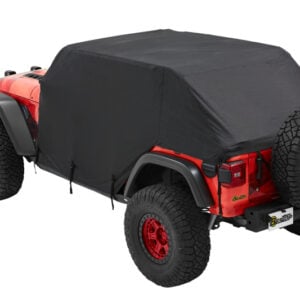 Bestop 07-18 Jeep Wrangler JK / 18-26 JL 4-Door All Weather Trail Cover (Black Trektop)