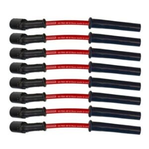 Moroso GM LS 5.7L/6.0L/6.2L/7.0L Ultra 40 8.5mm Multi-Angle Boot Ignition Spark Plug Wire Set - Red