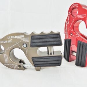 ULTRAHOOK WINCH HOOK WITH SHACKLE MOUNT  RED