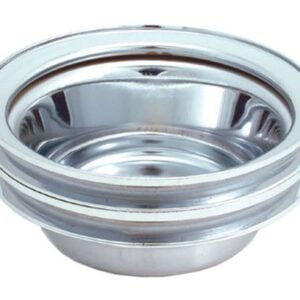 Spectre SB Chevy (w/Long Water Pump) Double Lower Groove Crankshaft Pulley - Chrome