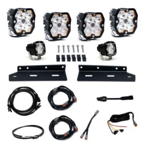 Baja Designs 21-25 Ford Raptor Squadron Sport 2.0 Fog Pocket Kit (Multi Patterns) - Clear