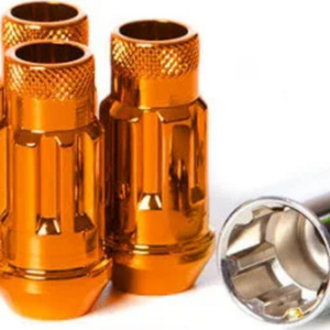 Wheel Mate Muteki SR48 Open End Locking Lug Nut Set of 4 - Orange 12x1.25 48mm **SPECIAL ORDER**
